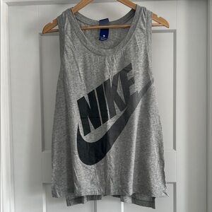 Nike Women's Heather Gray Muscle Tee - 151